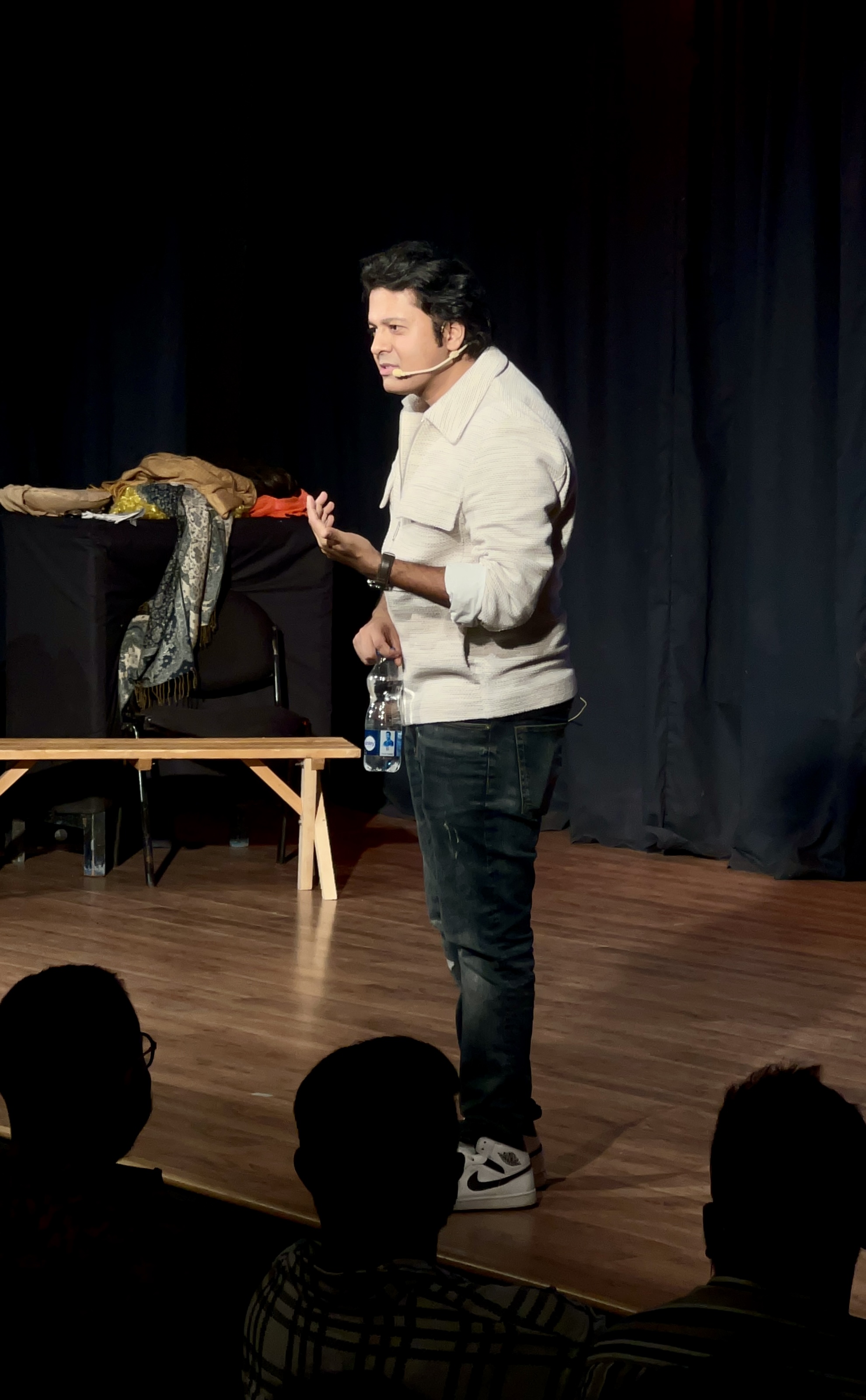 Saad Khan directing on set